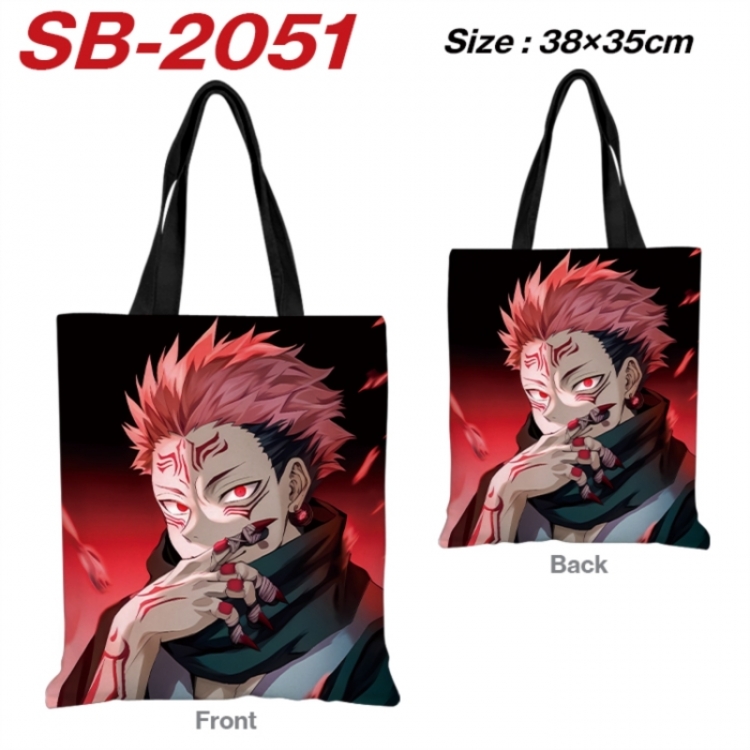 Jujutsu Kaisen Anime Canvas Handheld Shoulder Bag Handbag Shopping Bag 38X35CM