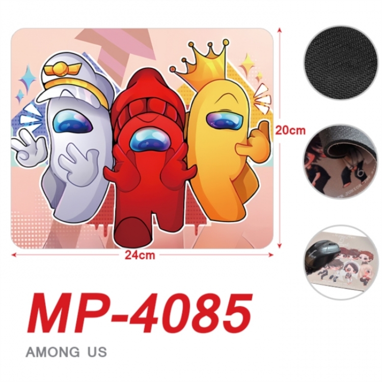 Among us Anime Full Color Printing Mouse Pad Unlocked 20X24cm price for 5 pcs