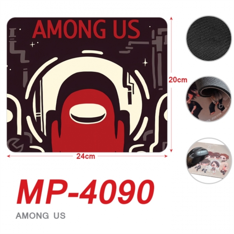 Among us Anime Full Color Printing Mouse Pad Unlocked 20X24cm price for 5 pcs