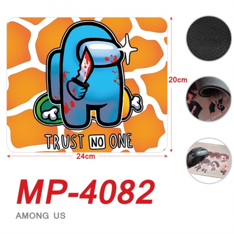 Among us Anime Full Color Printing Mouse Pad Unlocked 20X24cm price for 5 pcs