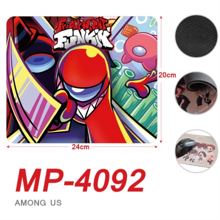 Among us Anime Full Color Printing Mouse Pad Unlocked 20X24cm price for 5 pcs