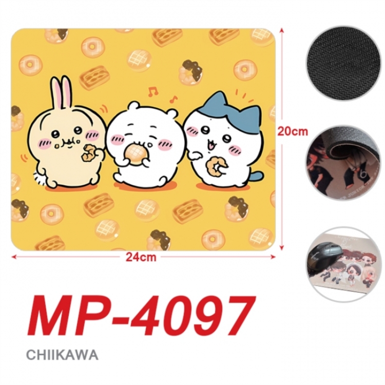 Chiikawa Anime Full Color Printing Mouse Pad Unlocked 20X24cm price for 5 pcs