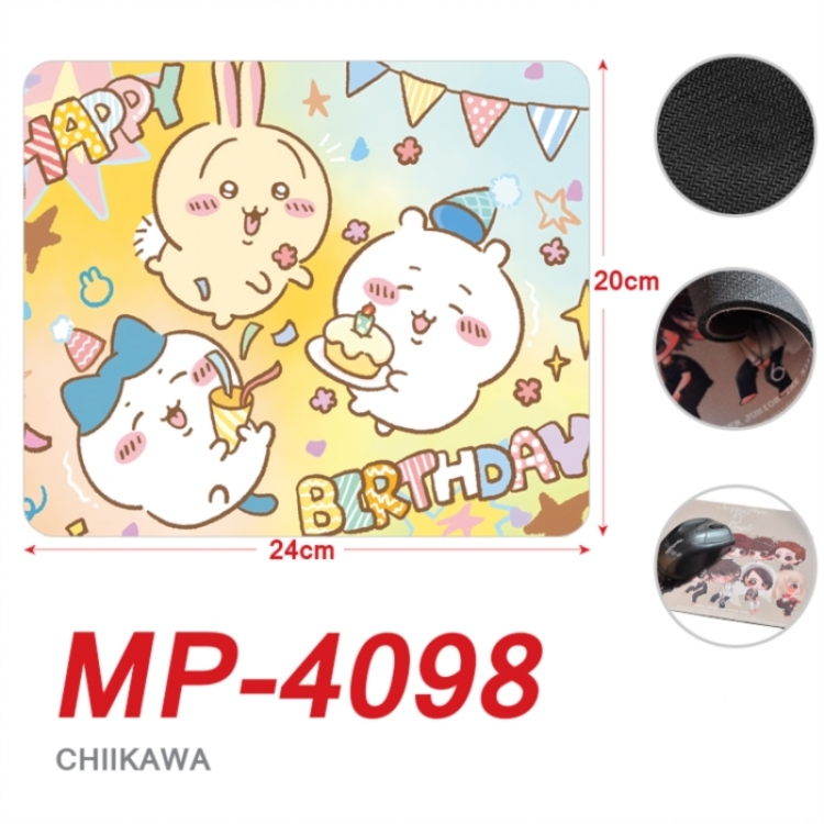 Chiikawa Anime Full Color Printing Mouse Pad Unlocked 20X24cm price for 5 pcs