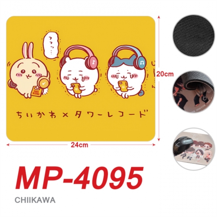 Chiikawa Anime Full Color Printing Mouse Pad Unlocked 20X24cm price for 5 pcs