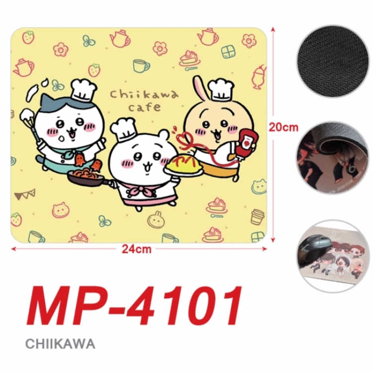 Chiikawa Anime Full Color Printing Mouse Pad Unlocked 20X24cm price for 5 pcs