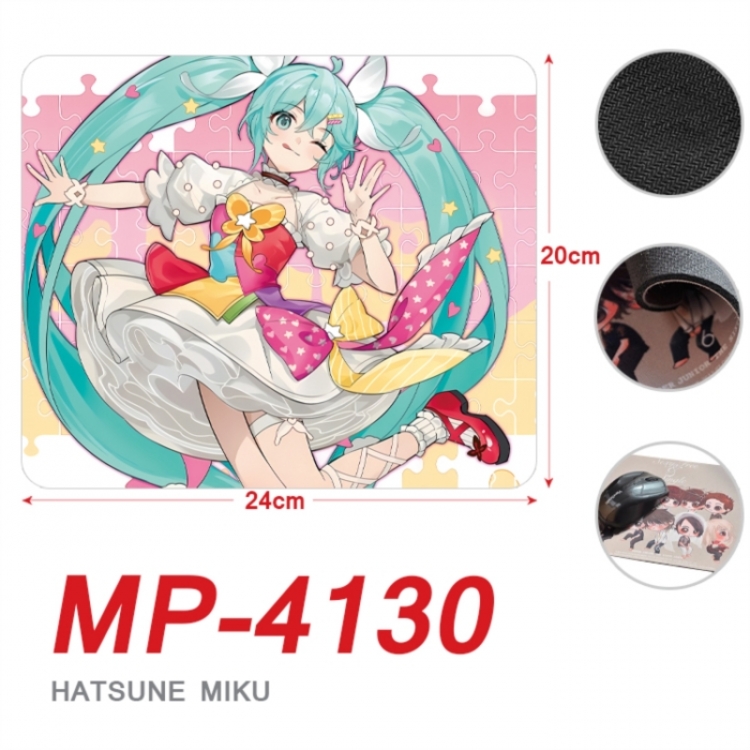 Hatsune Miku Anime Full Color Printing Mouse Pad Unlocked 20X24cm price for 5 pcs