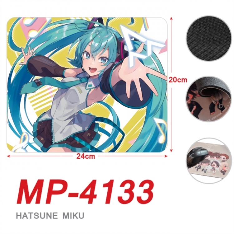 Hatsune Miku Anime Full Color Printing Mouse Pad Unlocked 20X24cm price for 5 pcs