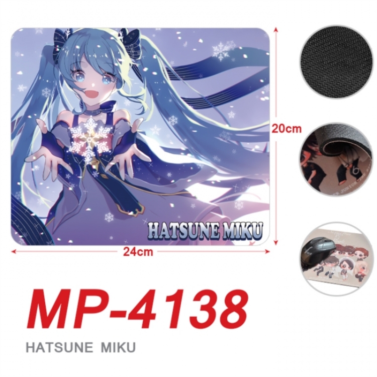 Hatsune Miku Anime Full Color Printing Mouse Pad Unlocked 20X24cm price for 5 pcs