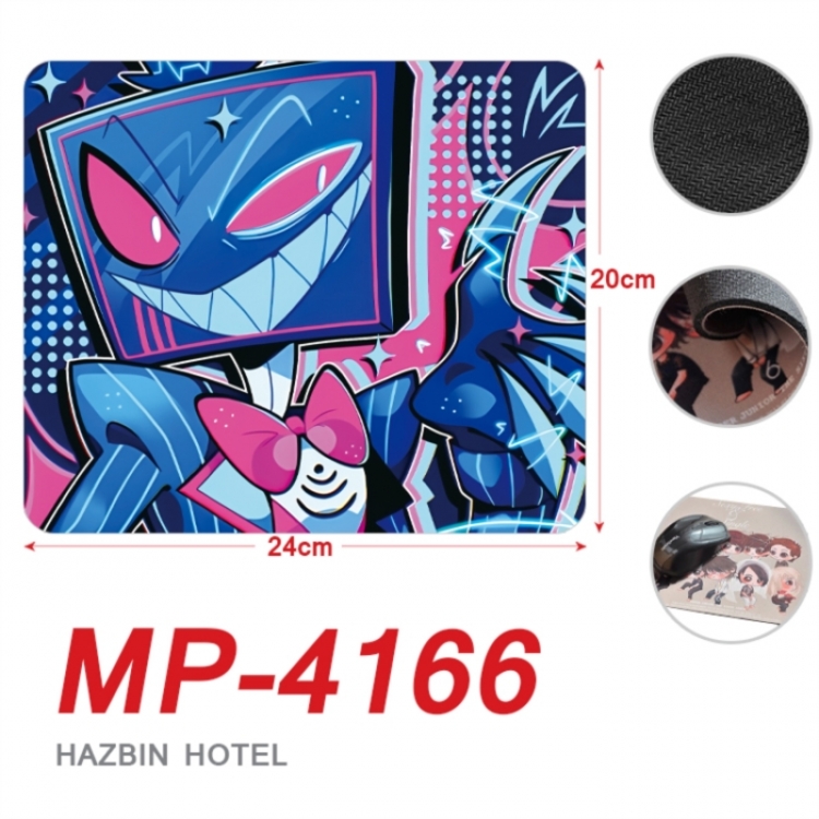Hazbin Hotel Anime Full Color Printing Mouse Pad Unlocked 20X24cm price for 5 pcs