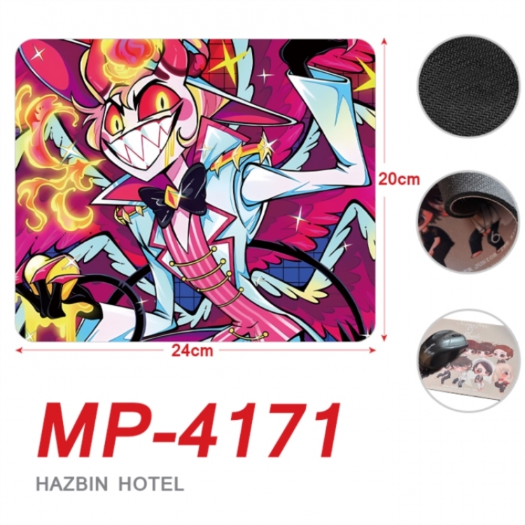 Hazbin Hotel Anime Full Color Printing Mouse Pad Unlocked 20X24cm price for 5 pcs