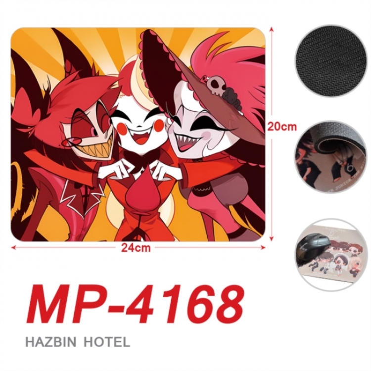 Hazbin Hotel Anime Full Color Printing Mouse Pad Unlocked 20X24cm price for 5 pcs