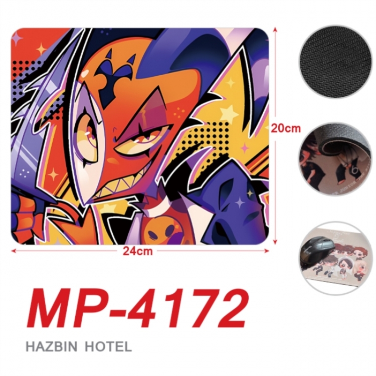 Hazbin Hotel Anime Full Color Printing Mouse Pad Unlocked 20X24cm price for 5 pcs