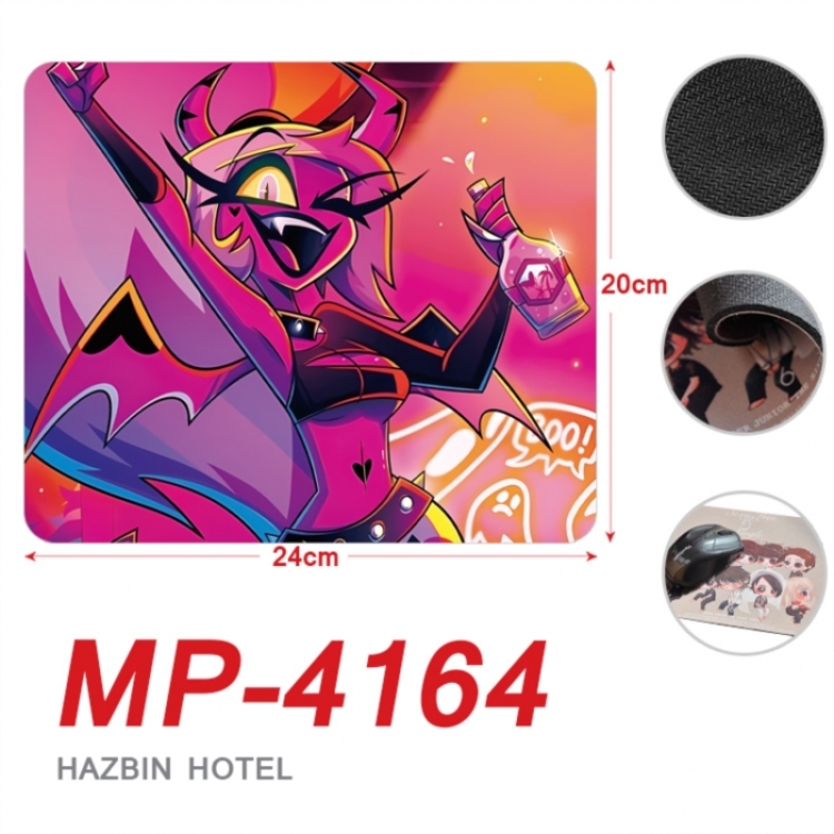 Hazbin Hotel Anime Full Color Printing Mouse Pad Unlocked 20X24cm price for 5 pcs