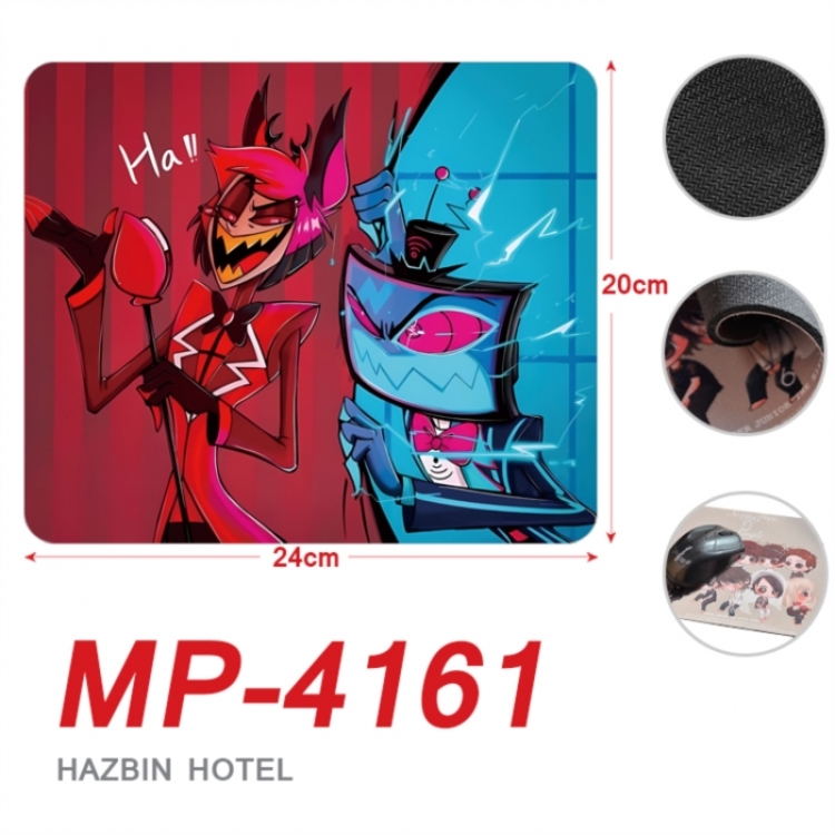 Hazbin Hotel Anime Full Color Printing Mouse Pad Unlocked 20X24cm price for 5 pcs