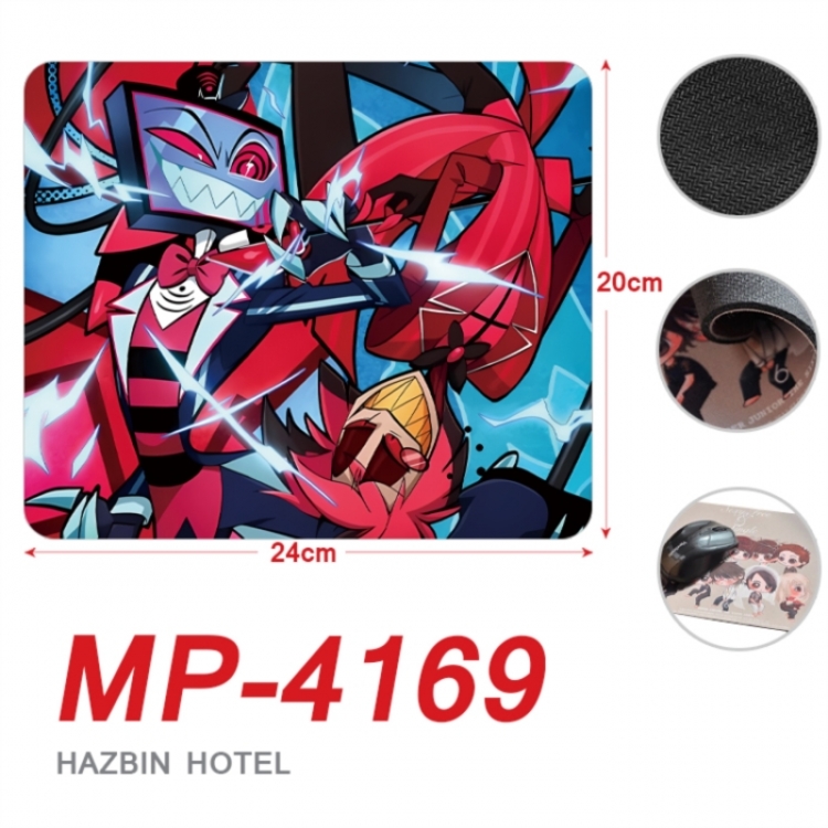 Hazbin Hotel Anime Full Color Printing Mouse Pad Unlocked 20X24cm price for 5 pcs