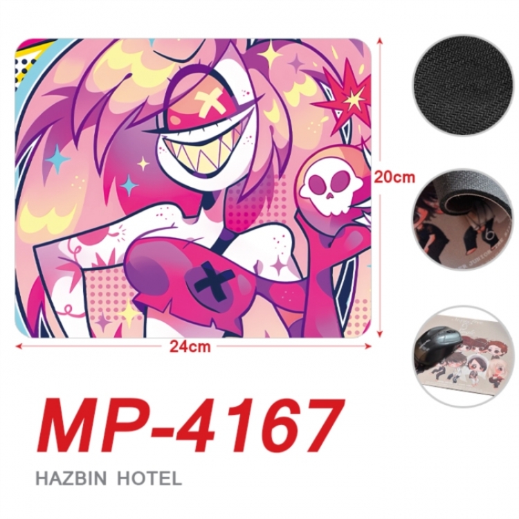 Hazbin Hotel Anime Full Color Printing Mouse Pad Unlocked 20X24cm price for 5 pcs