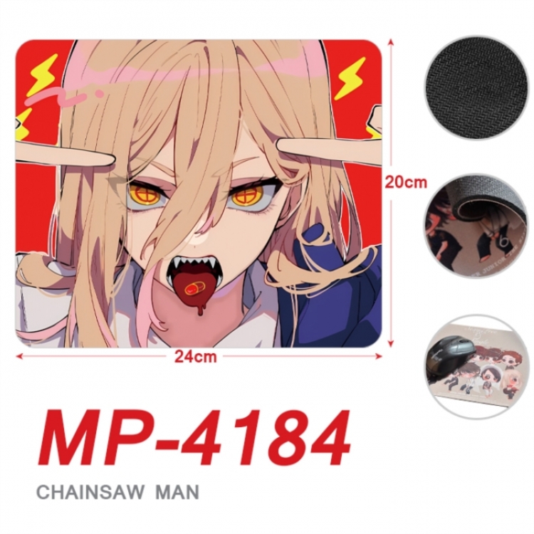 Chainsaw man Anime Full Color Printing Mouse Pad Unlocked 20X24cm price for 5 pcs