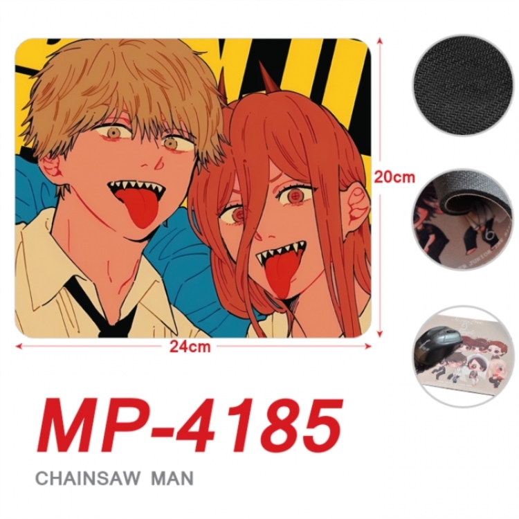 Chainsaw man Anime Full Color Printing Mouse Pad Unlocked 20X24cm price for 5 pcs