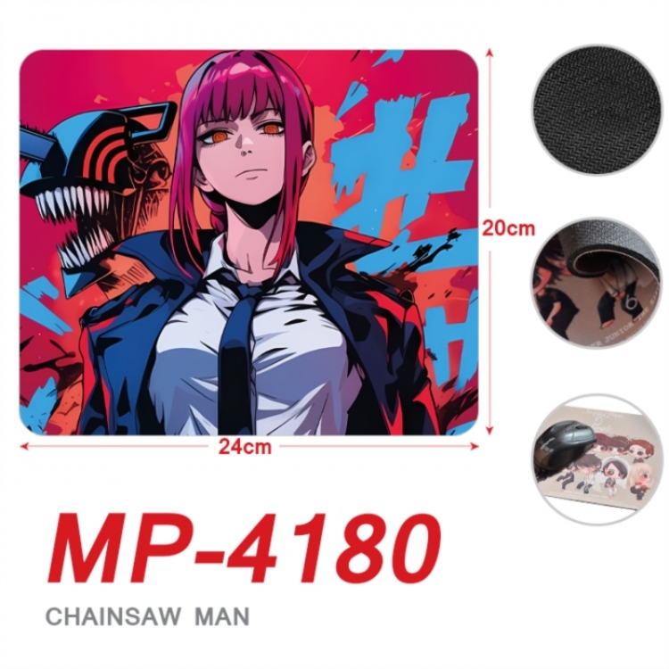 Chainsaw man Anime Full Color Printing Mouse Pad Unlocked 20X24cm price for 5 pcs