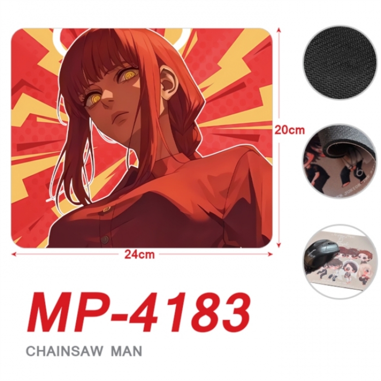 Chainsaw man Anime Full Color Printing Mouse Pad Unlocked 20X24cm price for 5 pcs