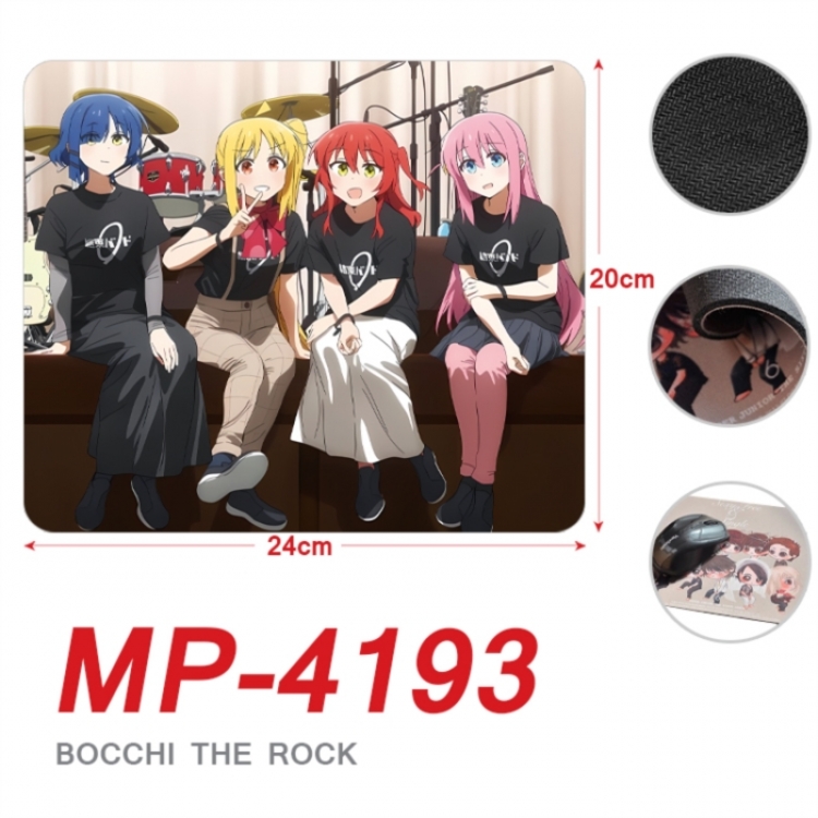 BOCCHI THE ROCK! Anime Full Color Printing Mouse Pad Unlocked 20X24cm price for 5 pcs