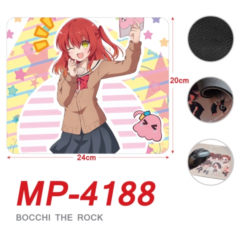 BOCCHI THE ROCK! Anime Full Color Printing Mouse Pad Unlocked 20X24cm price for 5 pcs