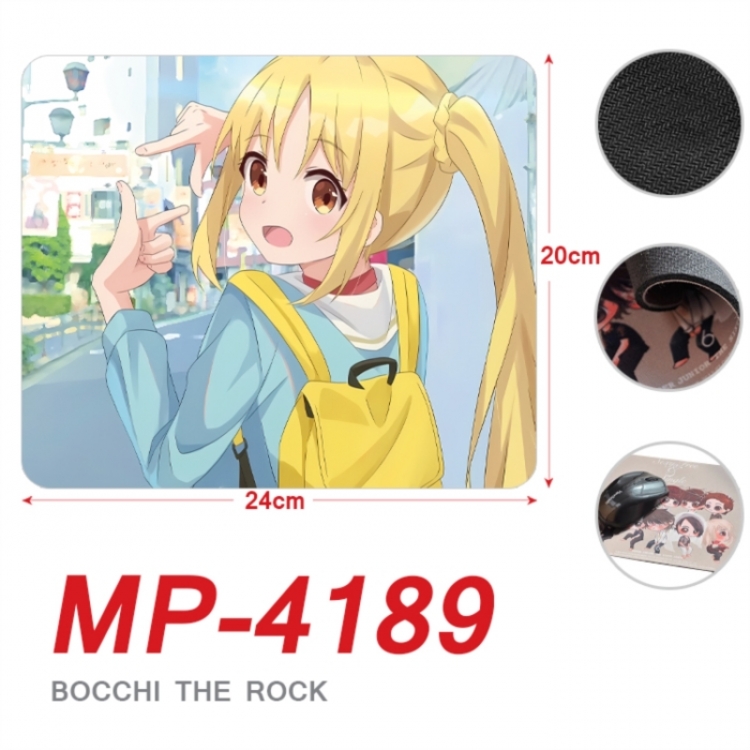 BOCCHI THE ROCK! Anime Full Color Printing Mouse Pad Unlocked 20X24cm price for 5 pcs