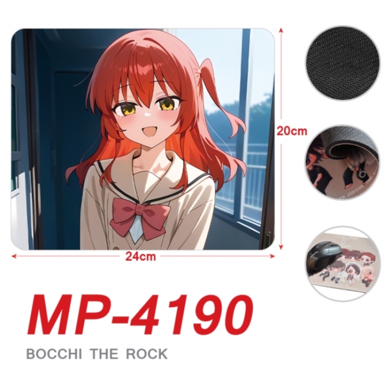 BOCCHI THE ROCK! Anime Full Color Printing Mouse Pad Unlocked 20X24cm price for 5 pcs