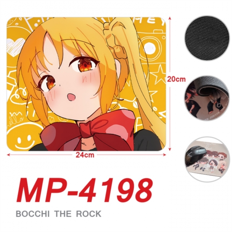 BOCCHI THE ROCK! Anime Full Color Printing Mouse Pad Unlocked 20X24cm price for 5 pcs