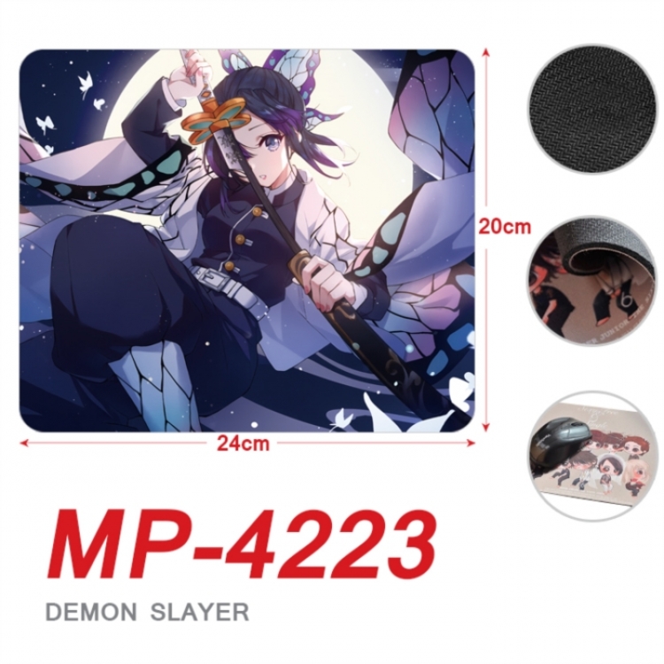Demon Slayer Kimets Anime Full Color Printing Mouse Pad Unlocked 20X24cm price for 5 pcs