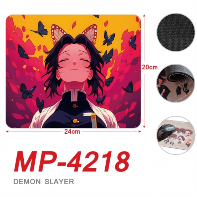 Demon Slayer Kimets Anime Full Color Printing Mouse Pad Unlocked 20X24cm price for 5 pcs