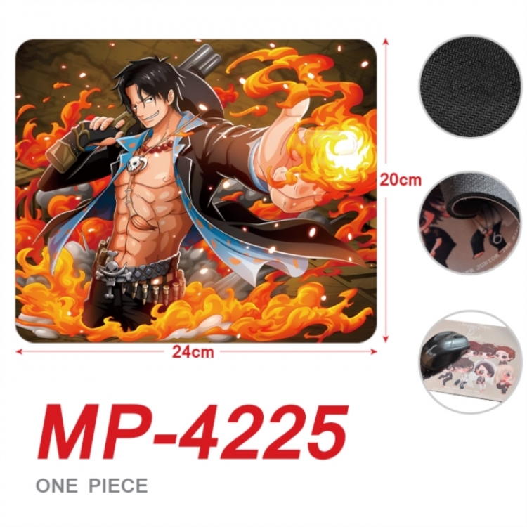 One Piece Anime Full Color Printing Mouse Pad Unlocked 20X24cm price for 5 pcs