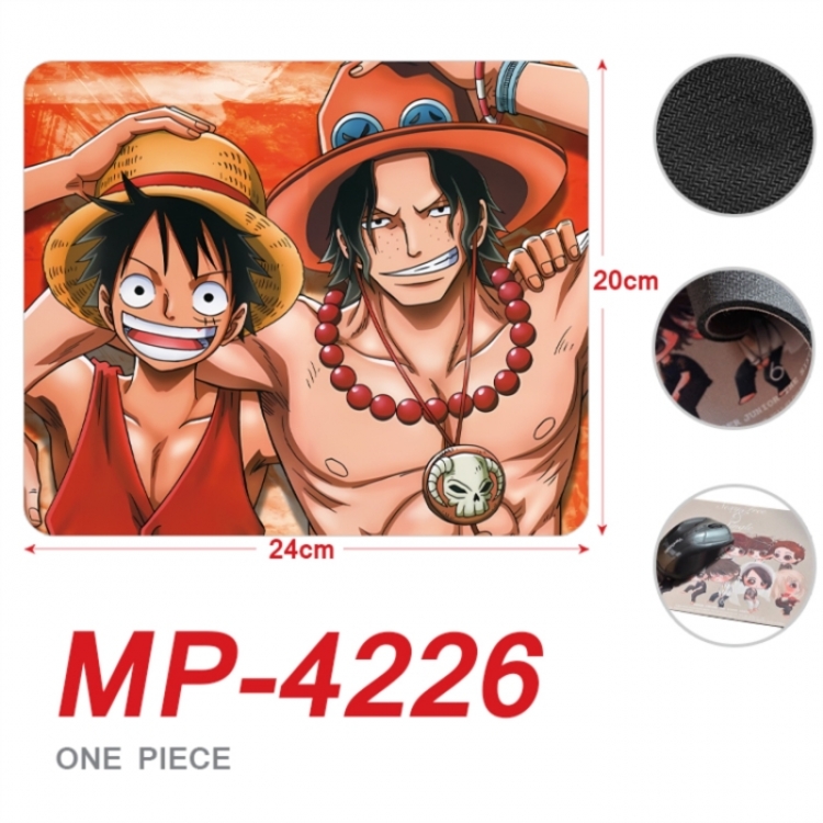 One Piece Anime Full Color Printing Mouse Pad Unlocked 20X24cm price for 5 pcs
