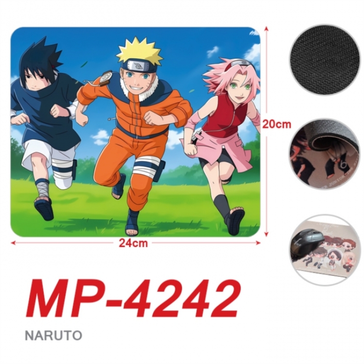 Naruto Anime Full Color Printing Mouse Pad Unlocked 20X24cm price for 5 pcs