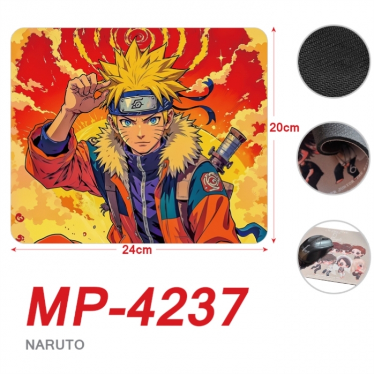 Naruto Anime Full Color Printing Mouse Pad Unlocked 20X24cm price for 5 pcs