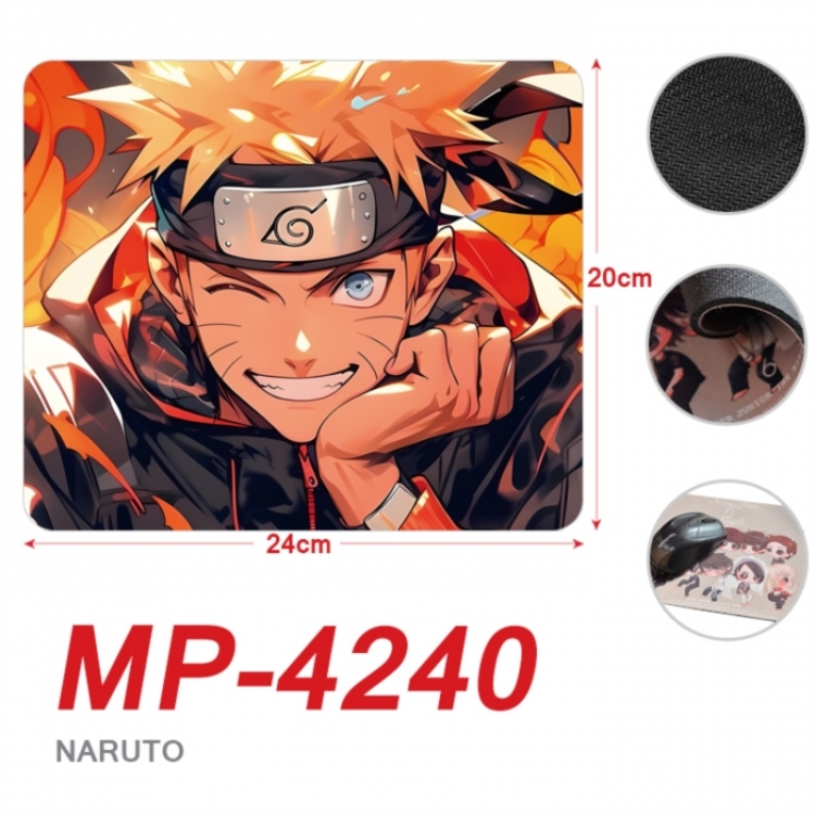 Naruto Anime Full Color Printing Mouse Pad Unlocked 20X24cm price for 5 pcs