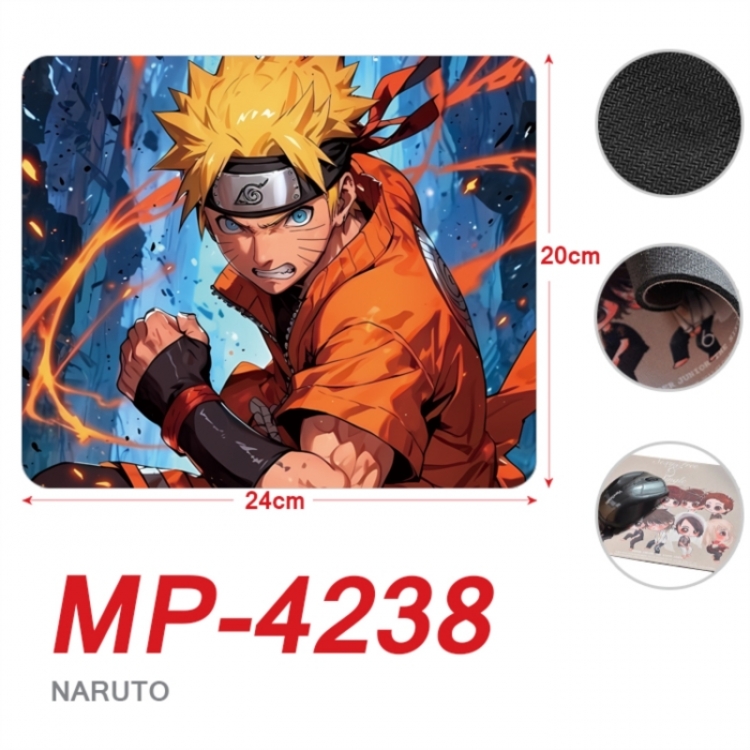 Naruto Anime Full Color Printing Mouse Pad Unlocked 20X24cm price for 5 pcs