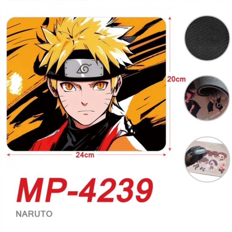 Naruto Anime Full Color Printing Mouse Pad Unlocked 20X24cm price for 5 pcs