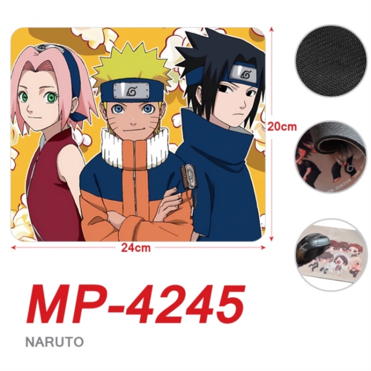 Naruto Anime Full Color Printing Mouse Pad Unlocked 20X24cm price for 5 pcs