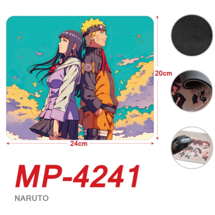 Naruto Anime Full Color Printing Mouse Pad Unlocked 20X24cm price for 5 pcs