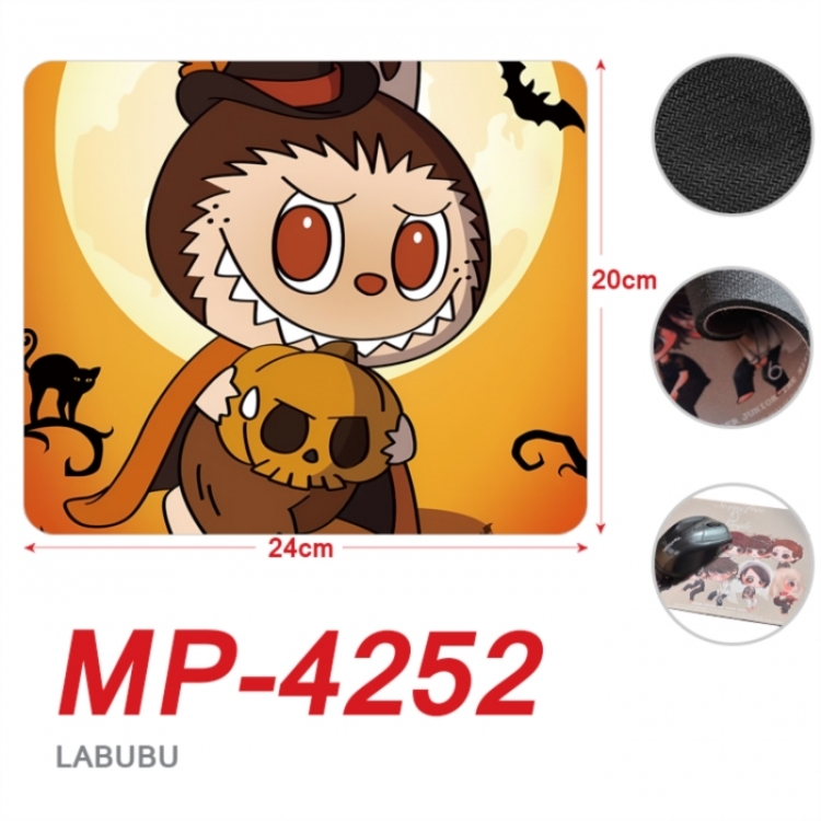 LABUBU Anime Full Color Printing Mouse Pad Unlocked 20X24cm price for 5 pcs