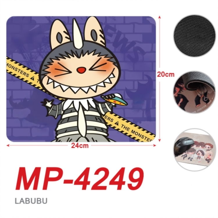 LABUBU Anime Full Color Printing Mouse Pad Unlocked 20X24cm price for 5 pcs