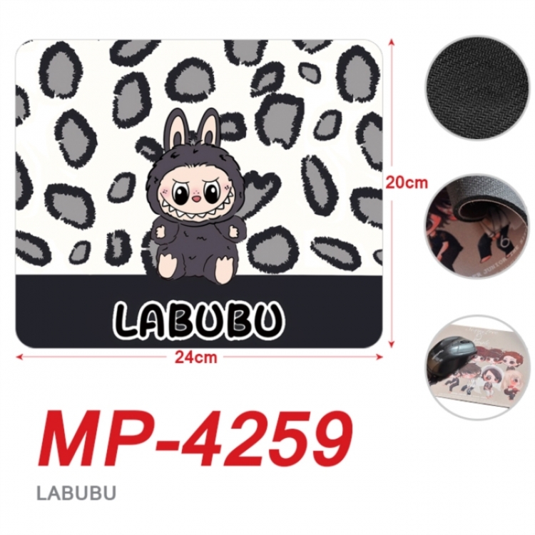 LABUBU Anime Full Color Printing Mouse Pad Unlocked 20X24cm price for 5 pcs
