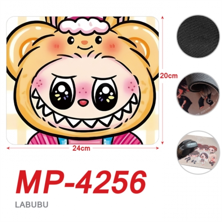LABUBU Anime Full Color Printing Mouse Pad Unlocked 20X24cm price for 5 pcs