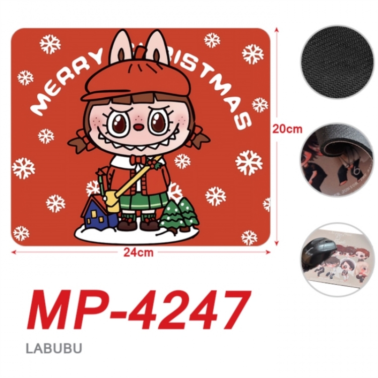 LABUBU Anime Full Color Printing Mouse Pad Unlocked 20X24cm price for 5 pcs