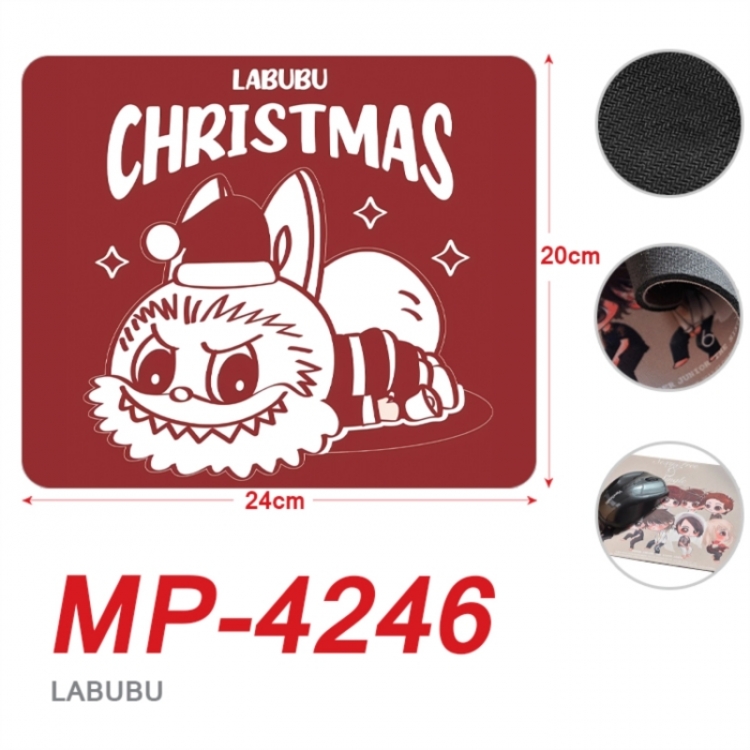 LABUBU Anime Full Color Printing Mouse Pad Unlocked 20X24cm price for 5 pcs