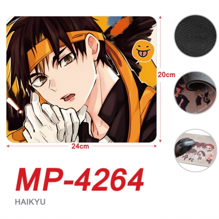 Haikyuu!! Anime Full Color Printing Mouse Pad Unlocked 20X24cm price for 5 pcs