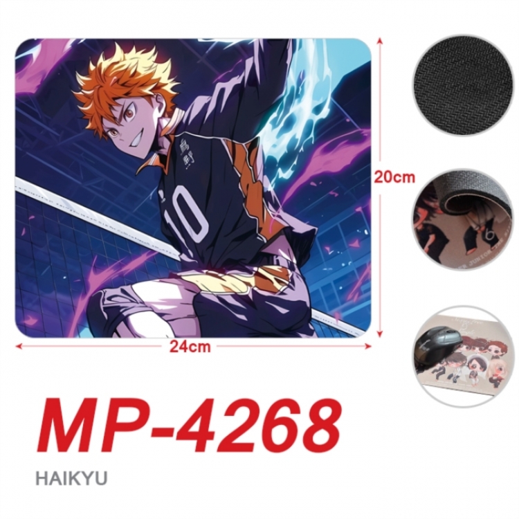 Haikyuu!! Anime Full Color Printing Mouse Pad Unlocked 20X24cm price for 5 pcs