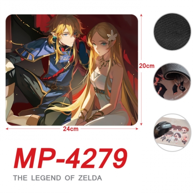 The Legend of Zelda Anime Full Color Printing Mouse Pad Unlocked 20X24cm price for 5 pcs
