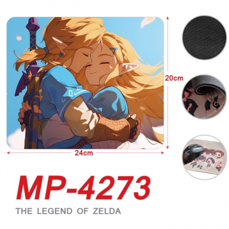 The Legend of Zelda Anime Full Color Printing Mouse Pad Unlocked 20X24cm price for 5 pcs